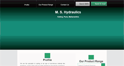 Desktop Screenshot of mshydraulics.co.in