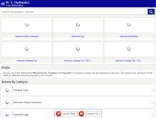 Tablet Screenshot of mshydraulics.co.in